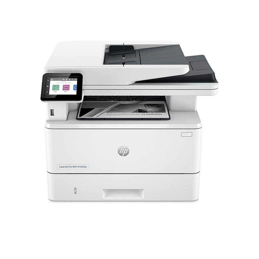 Máy in Laser đen trắng đa năng HP 4103fdw - 2Z629A (A4/ In đảo mặt/ Scan ADF 2 mặt/ Copy/ Fax/ USB/ LAN/ WIFI)